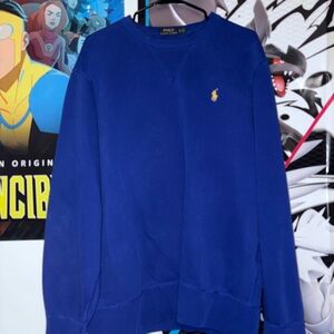 Polo by Ralph Lauren Men's Royal Blue Crewneck Sweater